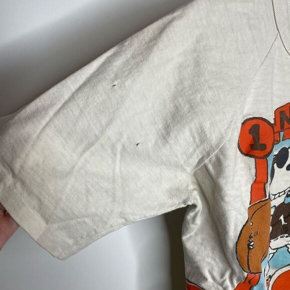 Vintage Snoopy Joe Nutmeg Cleveland Browns Single Stitch TShirt 1965 60s Small S - Picture 9 of 11